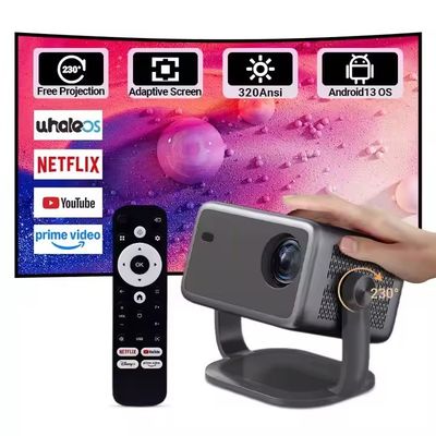 Dobra cena. Wifi6 4K Smart DMD Projektor 1080P Przenośny DLP Projektor filmowy w Internecie