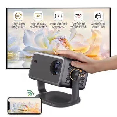 Dobra cena. Auto Focus 1080p Mini Portable Theater DLP Projektory 8k 320 ANSI Lumens w Internecie