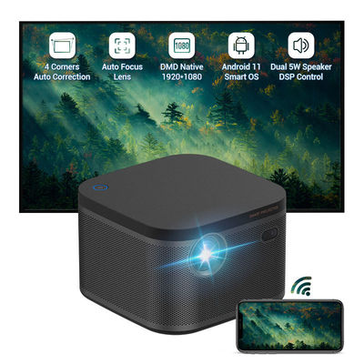 Dobra cena. 700ANSI 1080P Wifi Smart Mini Projektor DLP LED Do prezentacji OEM w Internecie