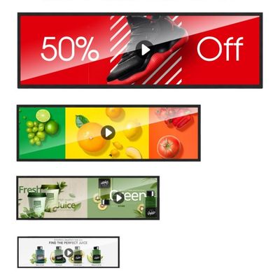 Dobra cena. Monitor reklamowy z ekranem LCD z cyfrową sygnalizacją VGA 240V 1920x1080 w Internecie